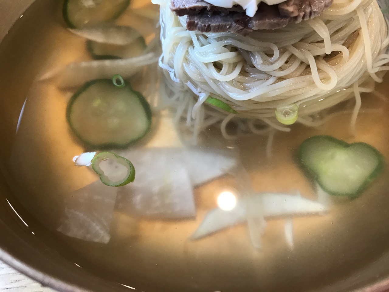 능라도 냉면 맑은육수