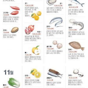 제철음식 달력